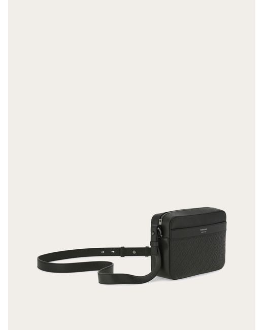 Ferragamo Black Monogram Shoulder Bag for men