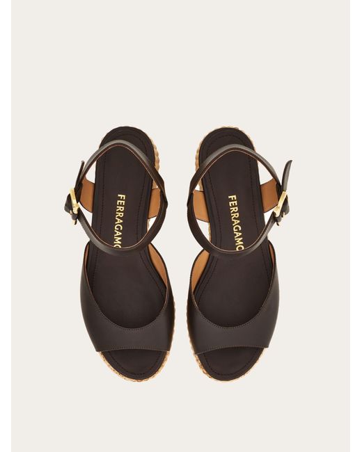 Ferragamo Natural Platform Sandal