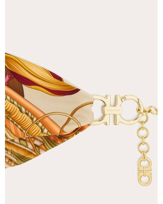 Ferragamo Metallic Gancini Belt