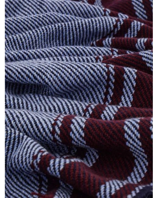 Ferragamo Blue Cashmere Scarf for men