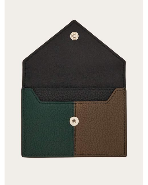 Ferragamo Multicolor Color Block Credit Card Holder for men