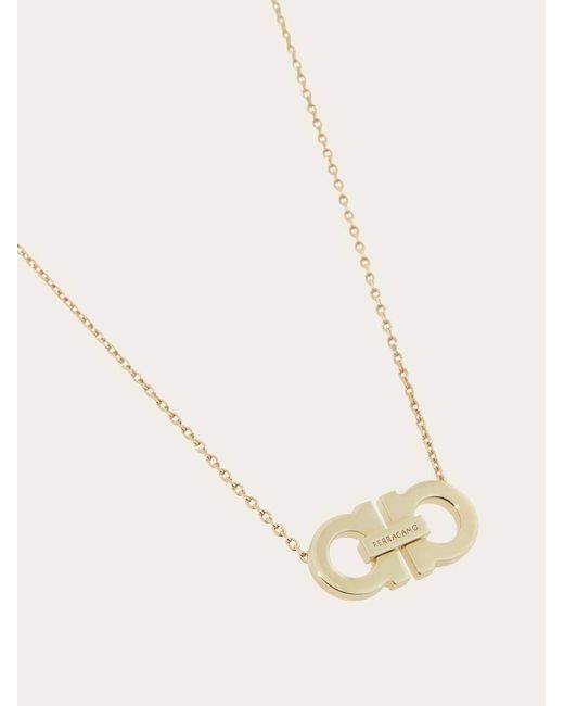Ferragamo Natural Gancini Pendant Necklace