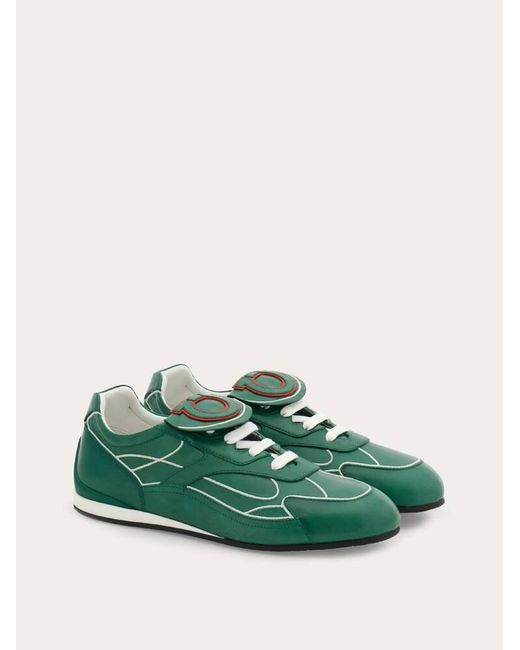 Ferragamo Green Low-Top Sneaker for men