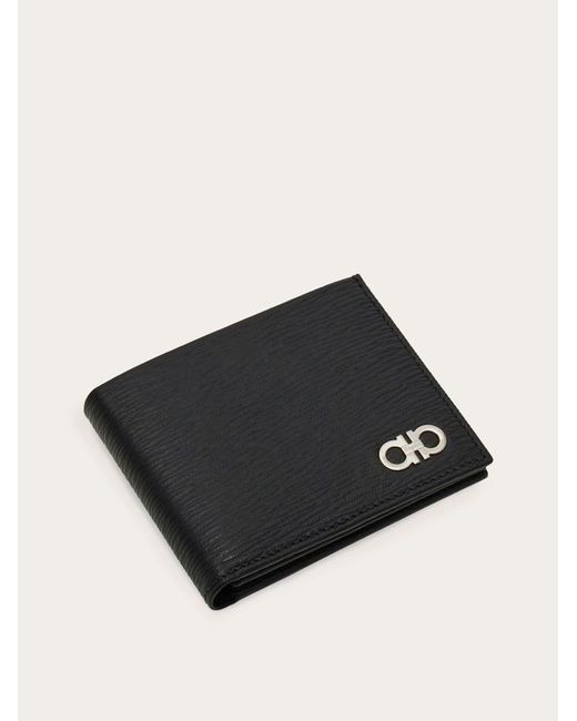 Ferragamo Blue Gancini Wallet for men