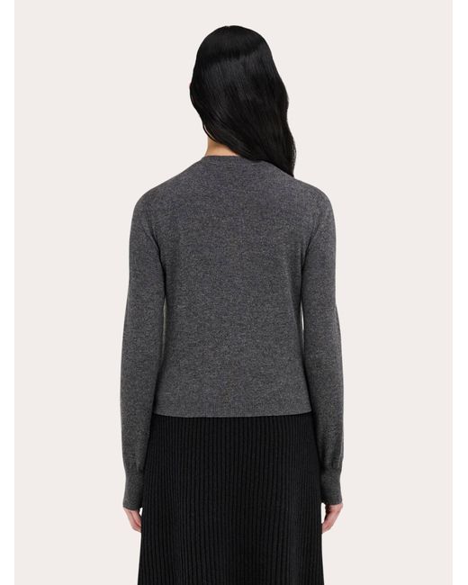 Ferragamo Gray Cashmere Cardigan