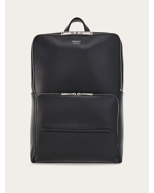 Geometric backpack Ferragamo pour homme en coloris Black