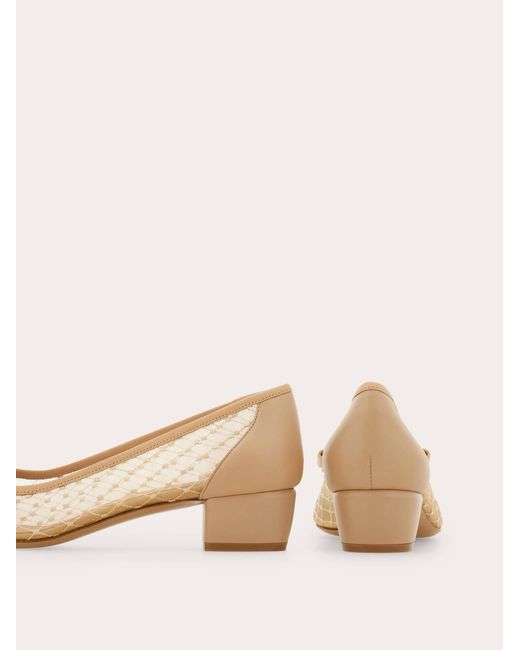 Ferragamo Natural Vara Pump