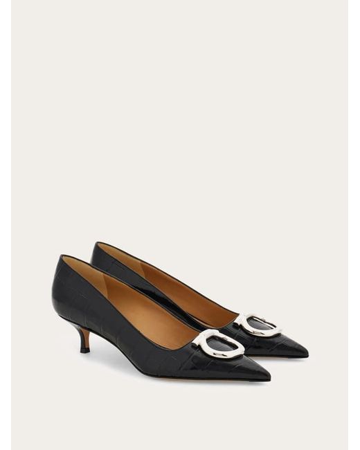 Ferragamo Multicolor Maxi Gancini Pump
