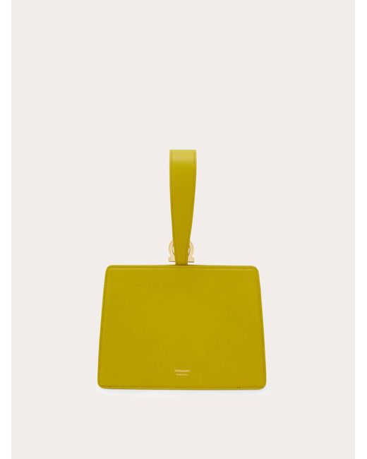 Ferragamo Yellow Mini Clutch