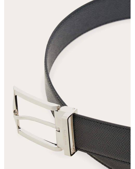 Ferragamo White Reversible And Adjustable Belt for men