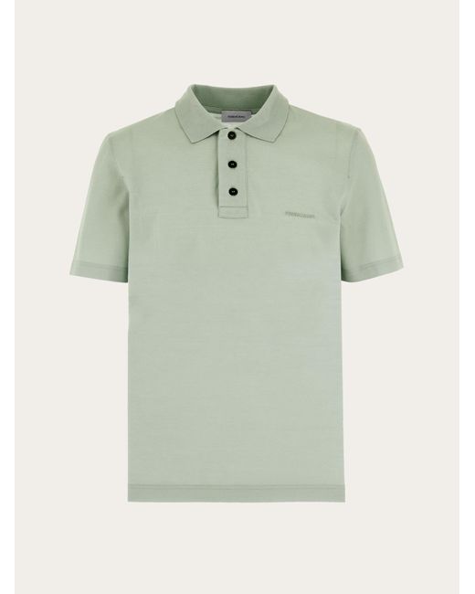 Ferragamo Green Polo Shirt for men