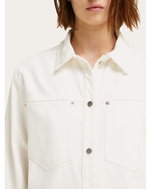 Ferragamo Natural Denim Blouson