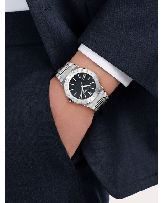 Ferragamo White Sapphire Watch for men