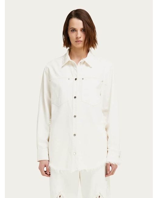 Ferragamo Natural Denim Blouson
