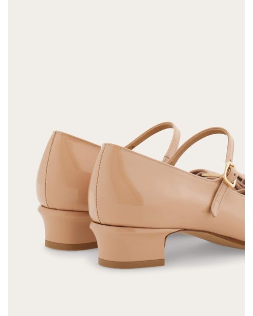 Ferragamo Natural Vara Bow Mary Jane