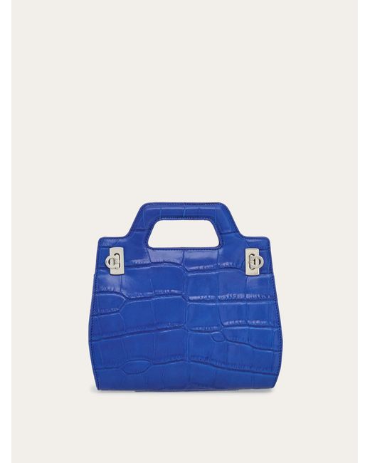 Donna Mini Bag Wanda di Ferragamo in Blue