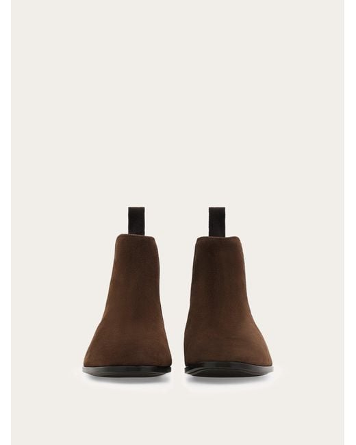 Ferragamo Brown Chelsea Boot for men