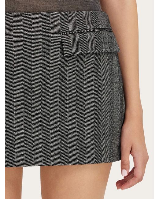 Donna Mini Gonna A Vita Bassa di Ferragamo in Black
