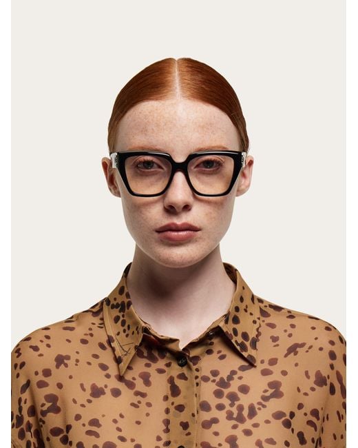 Ferragamo Black Optical Glasses