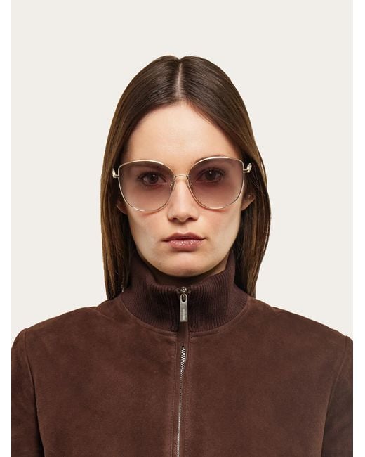 Ferragamo Natural Sunglasses