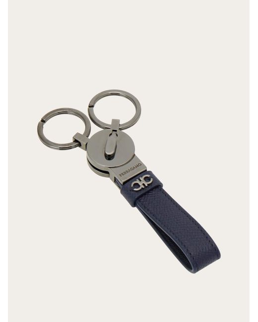 Ferragamo Natural Gancini Key Holder for men