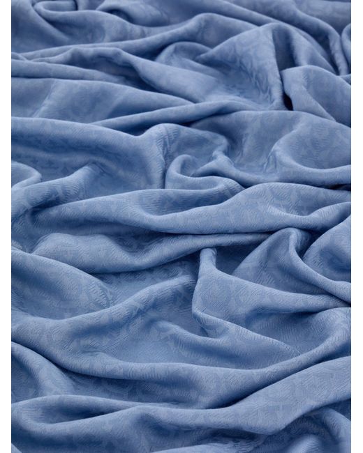 Ferragamo Blue Gancini Stole