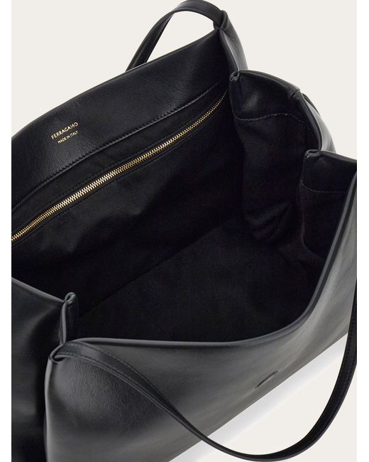 Ferragamo Black Mia Tote Bag (L)