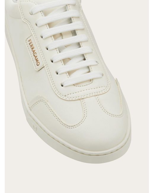 Ferragamo Natural Low-Top Sneaker
