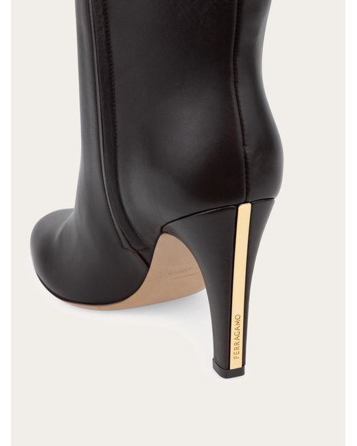 Ferragamo Black Knee High Boot