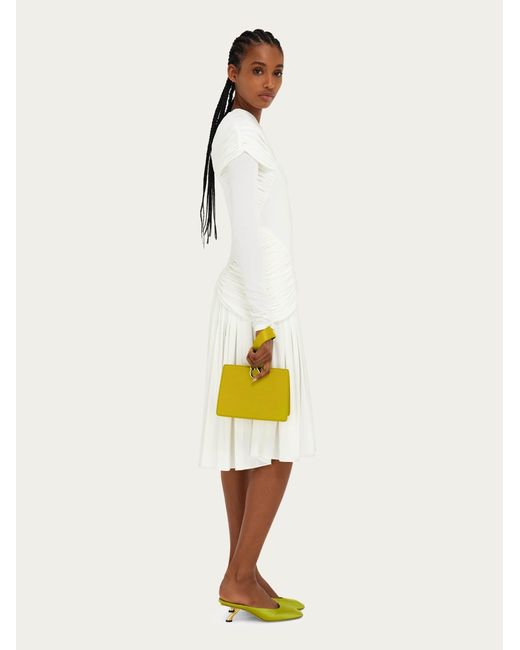 Ferragamo Yellow Mini Clutch