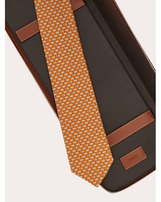 Ferragamo Brown Tie Holder for men