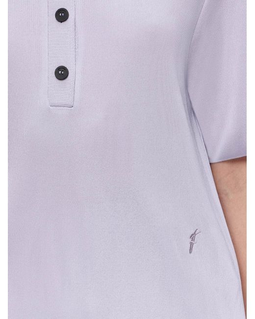 Ferragamo Purple Short Sleeved Polo