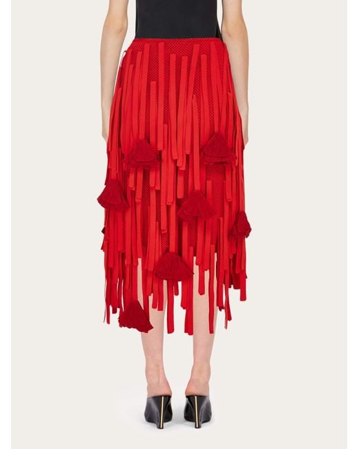 Donna Gonna di Ferragamo in Red