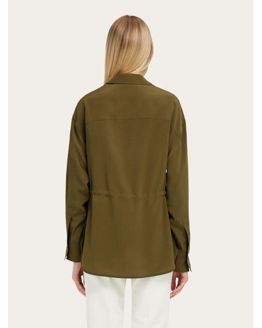 Ferragamo Green Safari Over Shirt