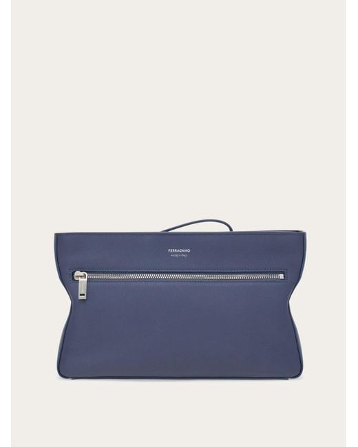 Hommes Pochette Star-Shaped Bleu Ferragamo pour homme en coloris Blue