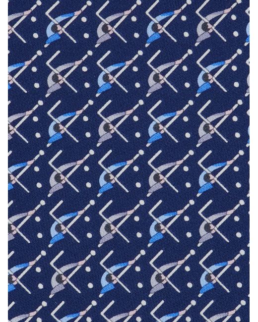 Uomo Cravatta di Ferragamo in Blue da Uomo