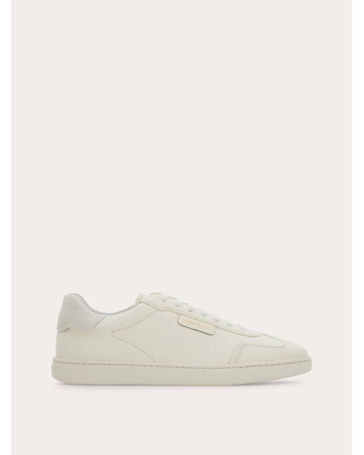 Ferragamo Natural Low-Top Sneaker