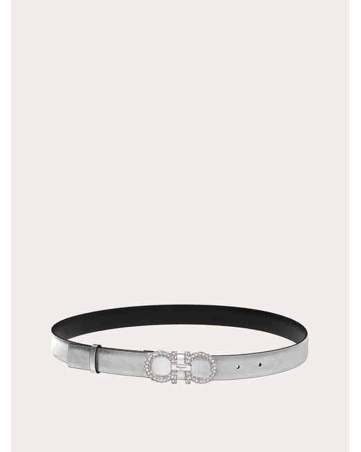 Ferragamo Natural Adjustable Gancini Belt