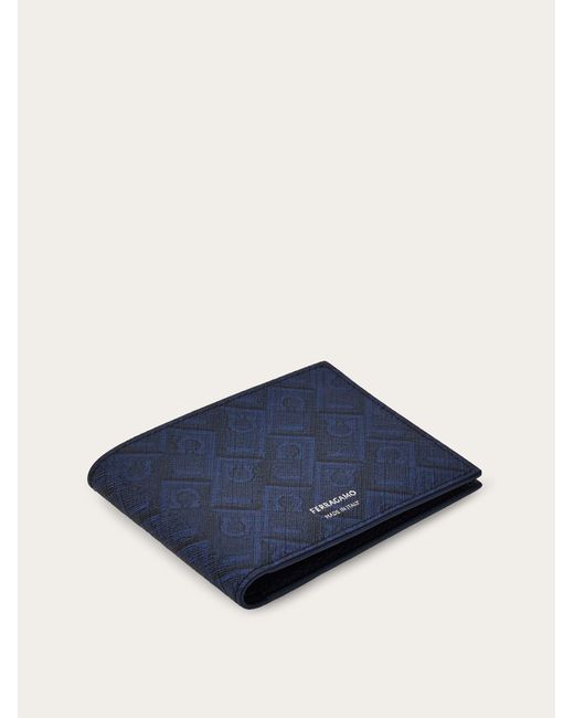 Ferragamo Blue Monogram Wallet for men