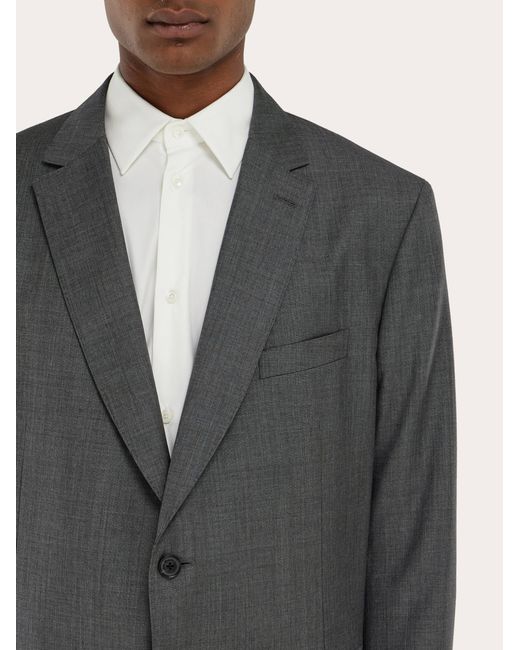 Ferragamo Blue Check Suit In Wool for men