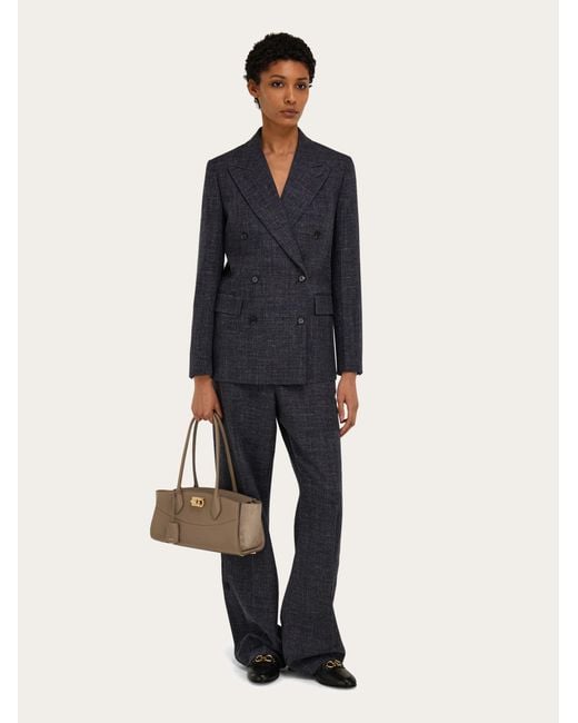 Ferragamo Natural New Studio Soft Bag East West (M)