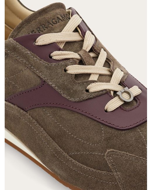 Ferragamo Brown Low Top Sneaker for men