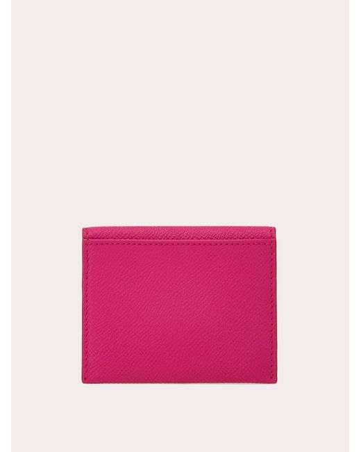 Donna Portafoglio Trifold di Ferragamo in Pink