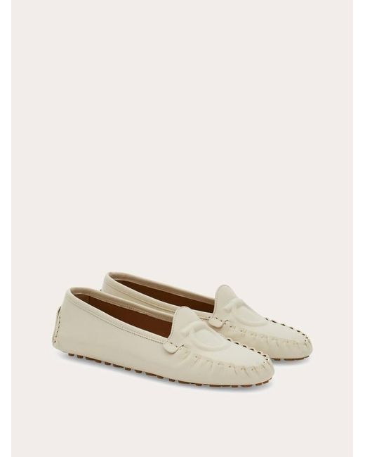 Ferragamo Natural Gancini Detail Driver
