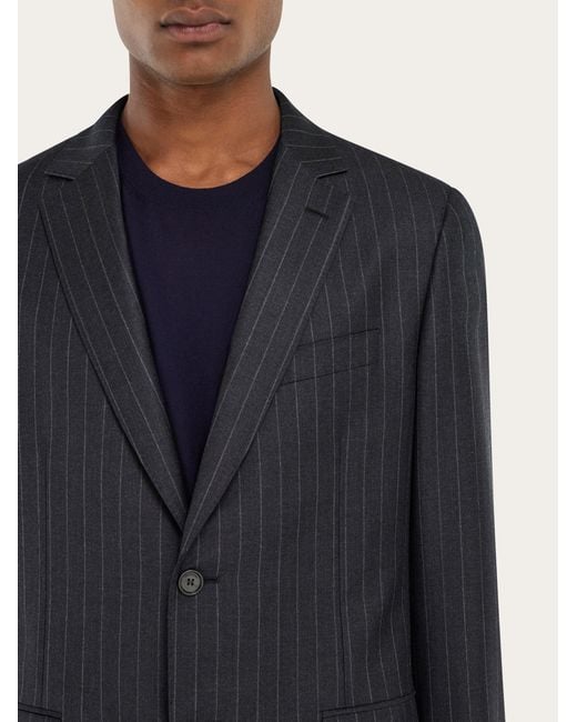 Ferragamo Blue Wool Suit for men