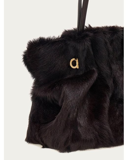 Donna Soft-Bag (M) di Ferragamo in Black