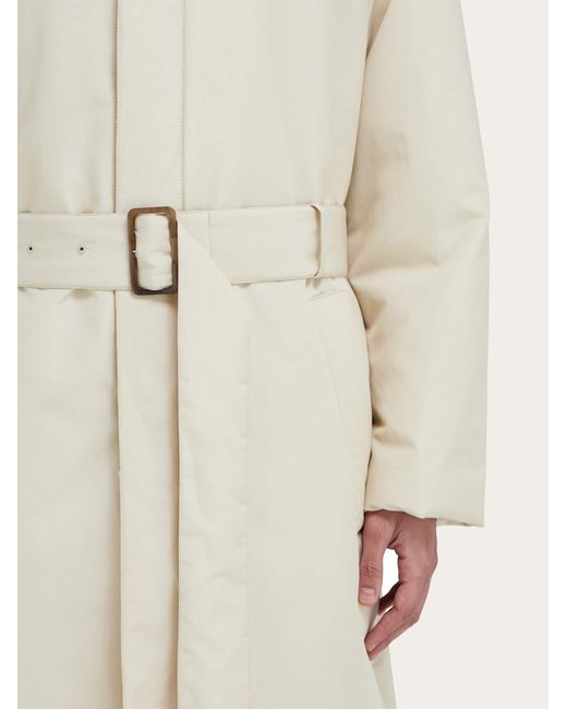 Ferragamo Natural Padded Trench for men