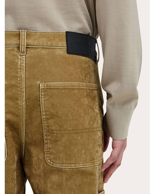 Ferragamo Natural Cargo Trouser for men