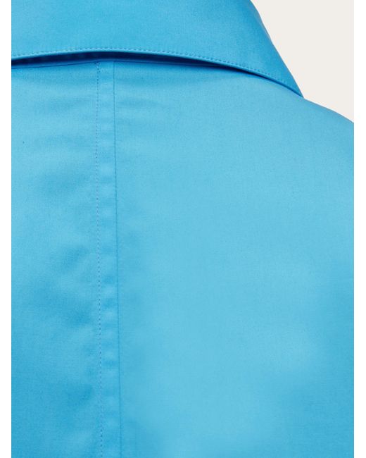 Hommes Chemise Large Avec Broderie Bleu Ferragamo pour homme en coloris Blue