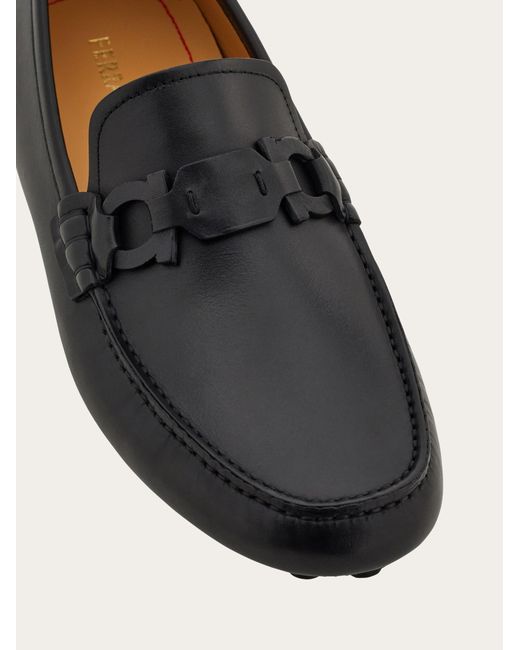 Ferragamo Herren Driver-Mokassin Größe in White für Herren
